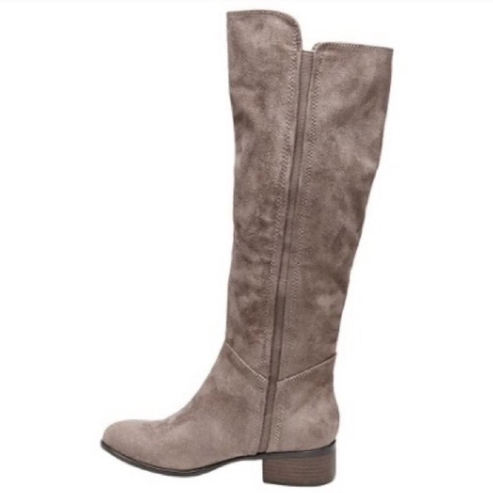Merona evie faux suede taupe knee high boots - Picture 5 of 7